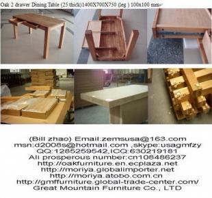 供應(yīng)橡木兩屜餐桌 融合實(shí)用性與自然美學(xué)的家居選擇