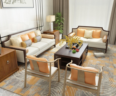 新中式家具客廳系列 融合東方韻味與現(xiàn)代生活的詩意棲居